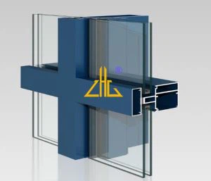 Systém sklenených závesov s hliníkovým profilom